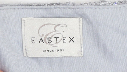 Eastex Women's Silver Sequin Party T-Shirt Size 10