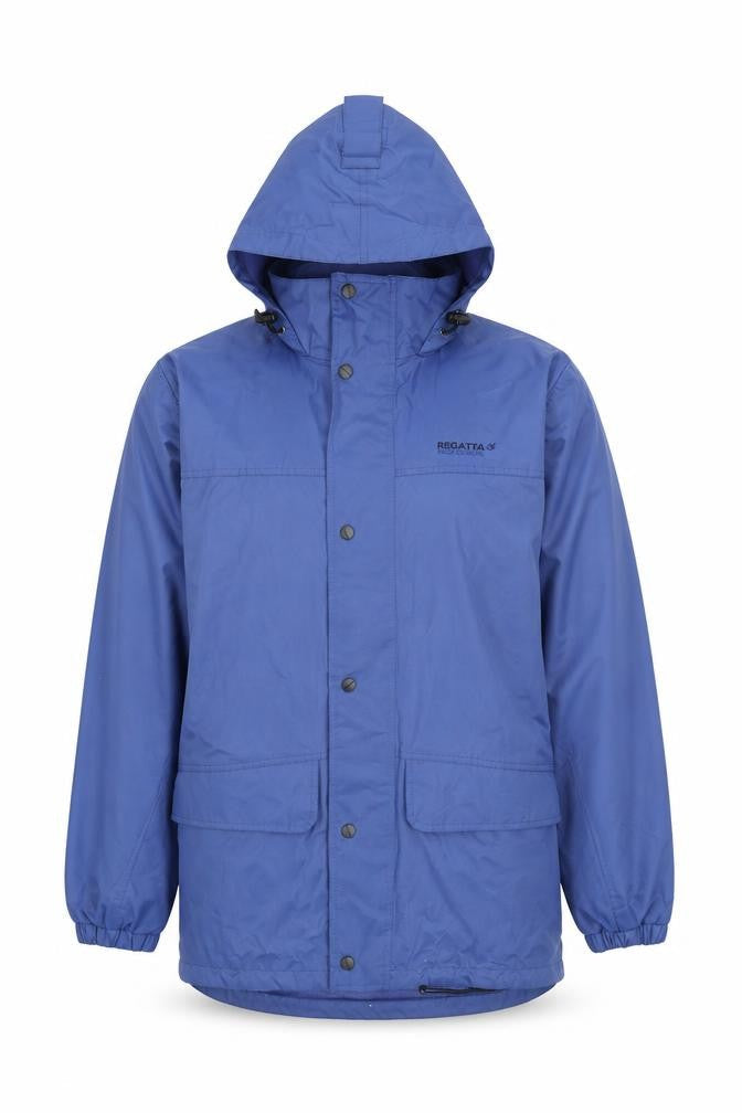 Regatta Men's Blue Waterproof Hooded Jacket, Size S