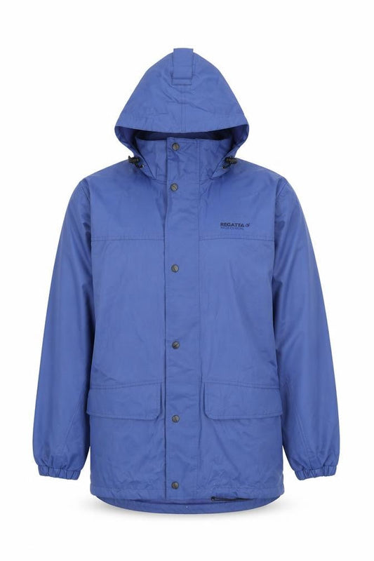 Regatta Men's Blue Waterproof Hooded Jacket, Size S