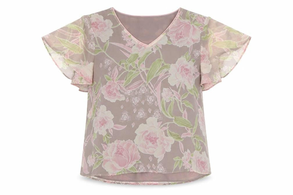 Jacques Vert Women's Floral Blouse, Size 14, Multicoloured