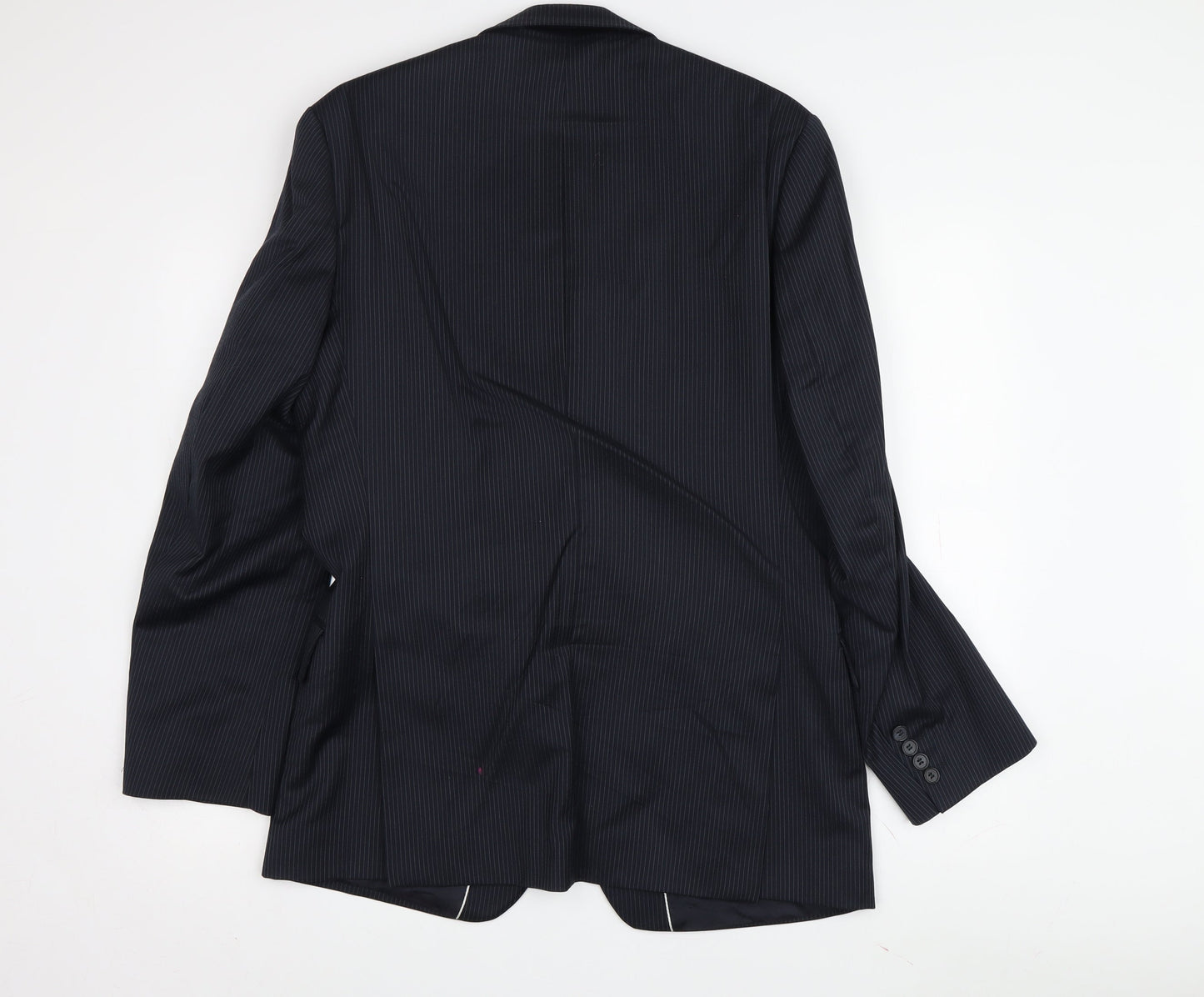 Jeff Banks Men's Black Pinstripe Blazer, Size 38R
