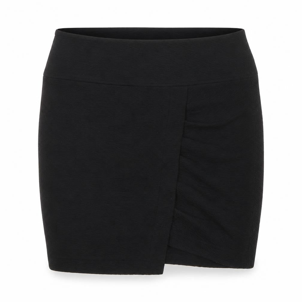 DKNYC Women's Black Pencil Skirt, XS, Zip Detail