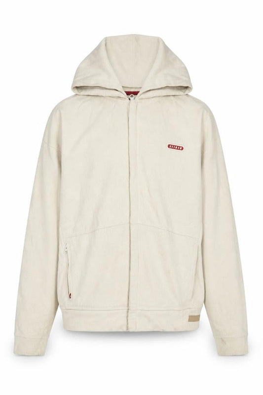 Reebok Men's Beige Full Zip Hoodie, Size S