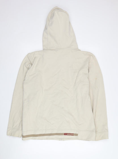 Reebok Men's Beige Full Zip Hoodie, Size S