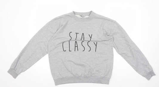ASOS Women's Grey Pullover Sweatshirt Size 10