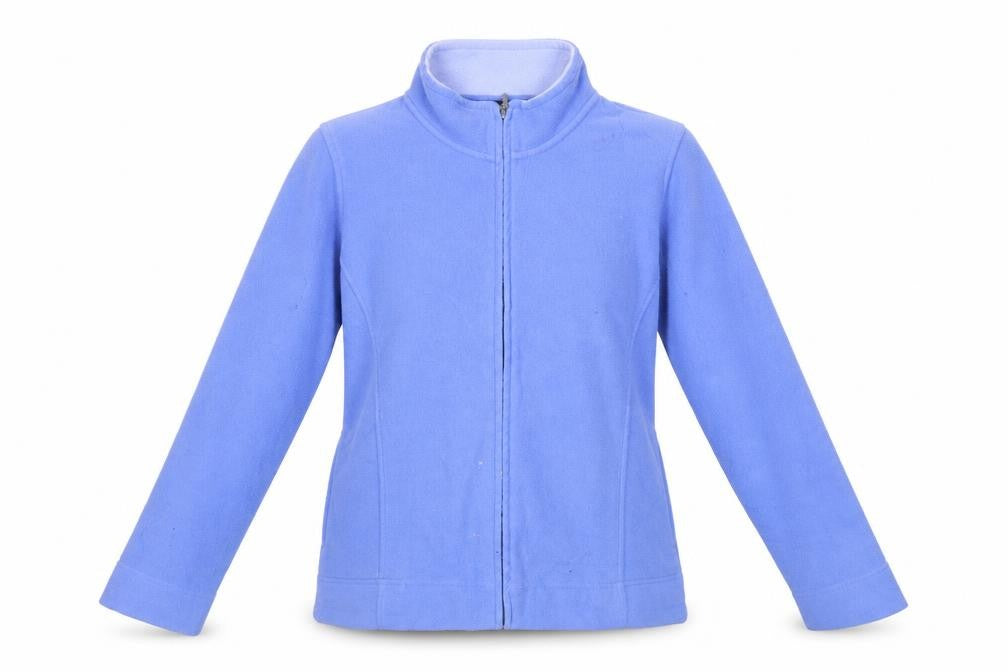 Isle Essentials Women's Blue Basic Zip Jacket L