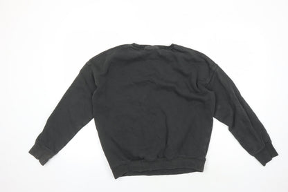 Back view of H&M Harry Potter girls’ black pullover sweatshirt 14 years
