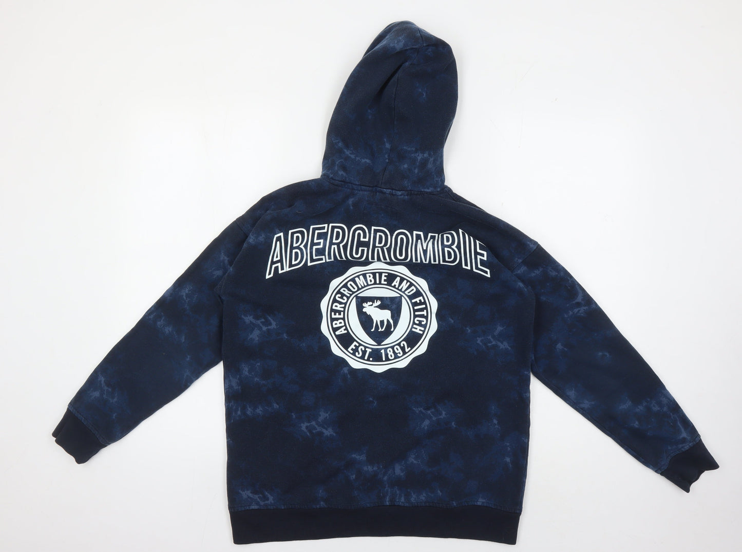 Abercrombie Teen Blue Pullover Hoodie - Logo Design