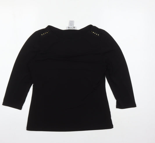 Carmen Women's Black Basic Blouse M - Casual & Chic