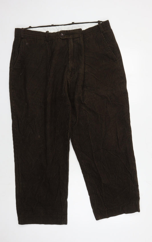 Berringer Men's Green Corduroy Trousers 42S