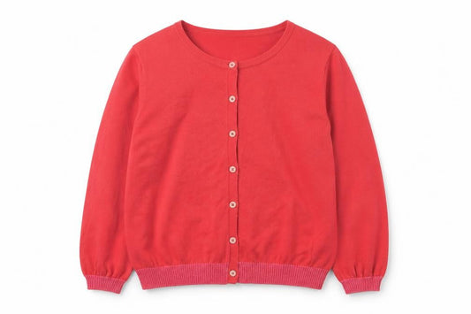 Boden Girls Red Cardigan UK Size 16 Cotton Blend