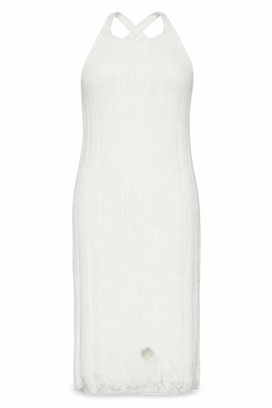 Marks & Spencer Ivory Knit Dress, Size 20, Sleeveless
