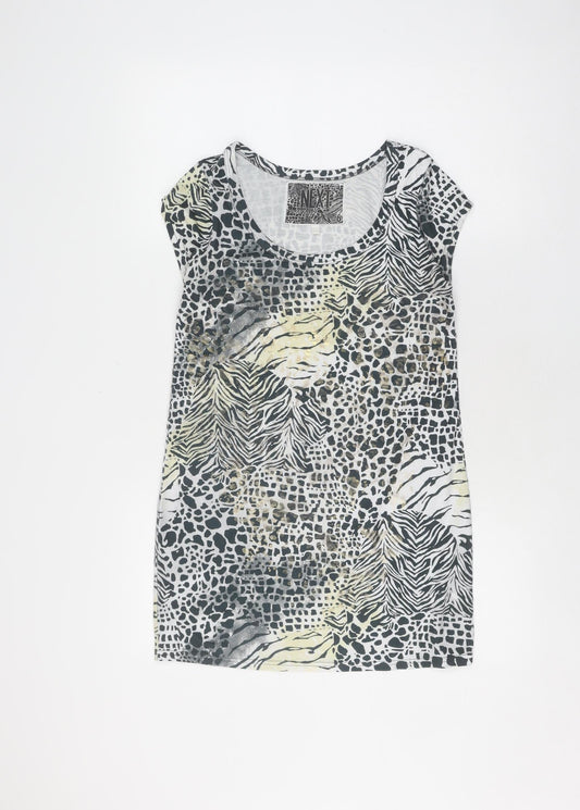 Next Women's Multicoloured Animal Print Blouse Size 6
