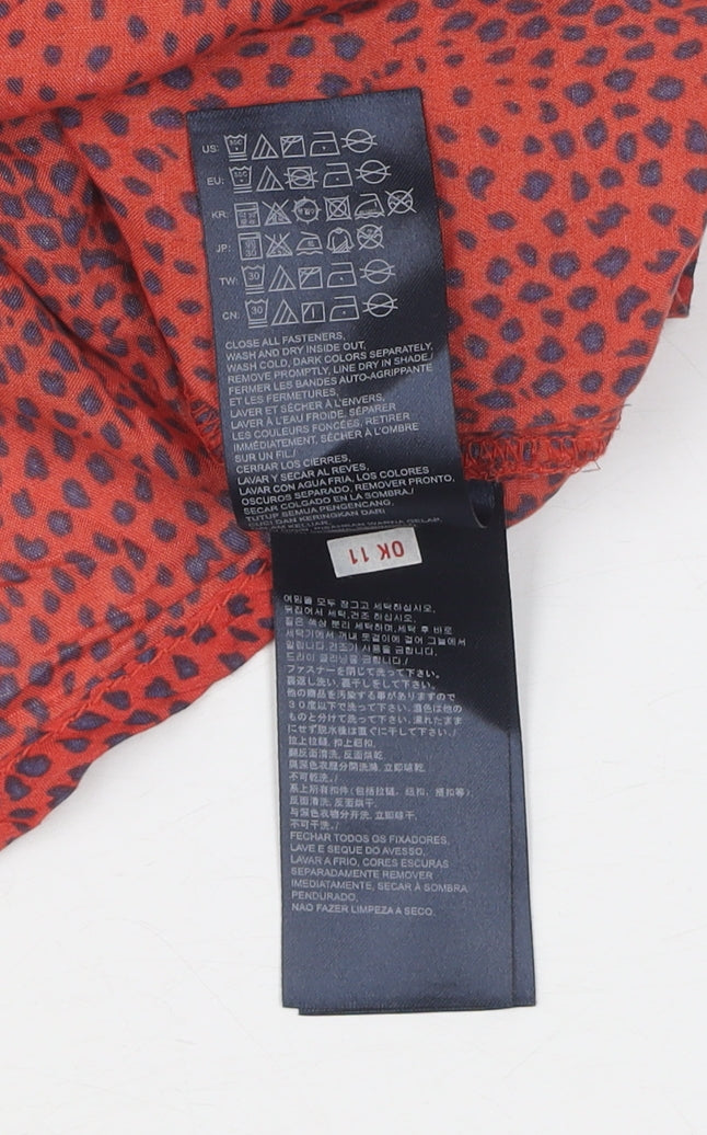 Hilfiger Denim Women's Red Animal Print T-Shirt