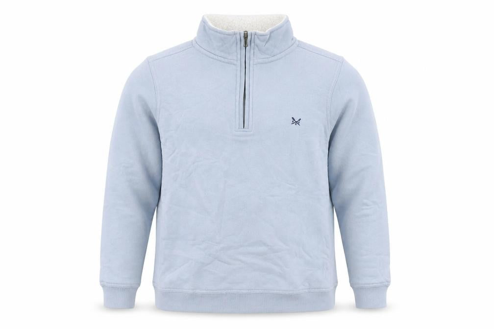 Crew Clothing Men’s Blue 1/4 Zip Sweatshirt Size 10