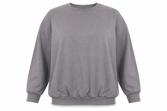 Missyempire Women's Grey Pullover Sweatshirt Size 10
