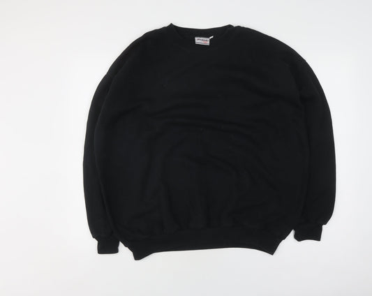 Damart Unisex Black Pullover Sweatshirt L Classic