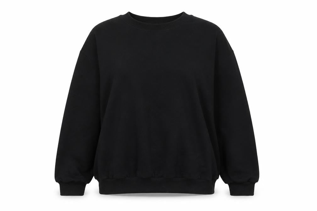 Damart Unisex Black Pullover Sweatshirt L Classic