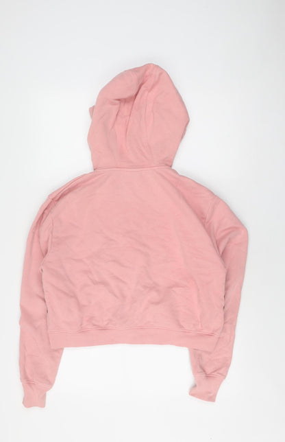 Back view of Ellesse Women's Pink Full Zip Hoodie, size 10