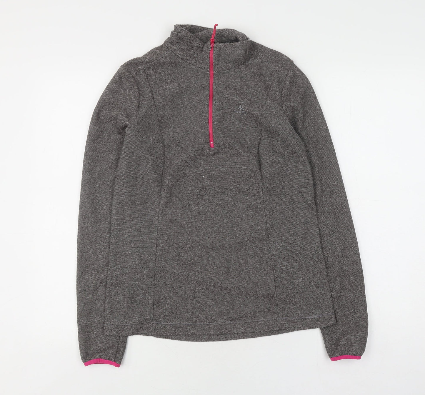 Decathlon Women's Grey 1/2 Zip Pullover Sweatshirt XS