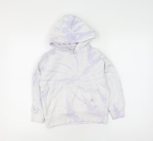 Saltrock Girls White Tie-Dye Pullover Hoodie Size 7