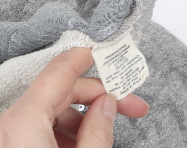 Silence + Noise Women's Grey Sequin Pullover Jumper M