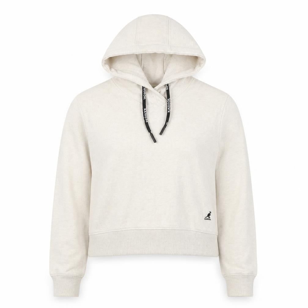 Kangol Women's Beige Hoodie, Size 10, Casual Pullover