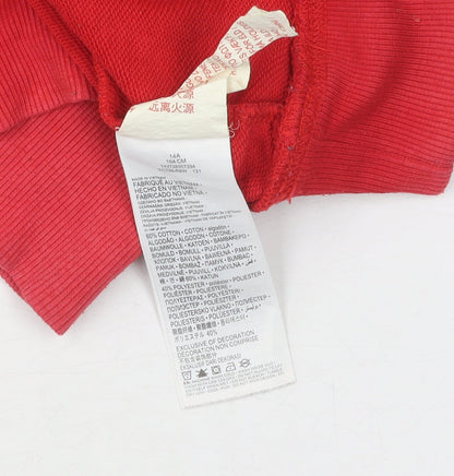 Levi's Red Pullover Hoodie Boys with Logo 13-14 Years