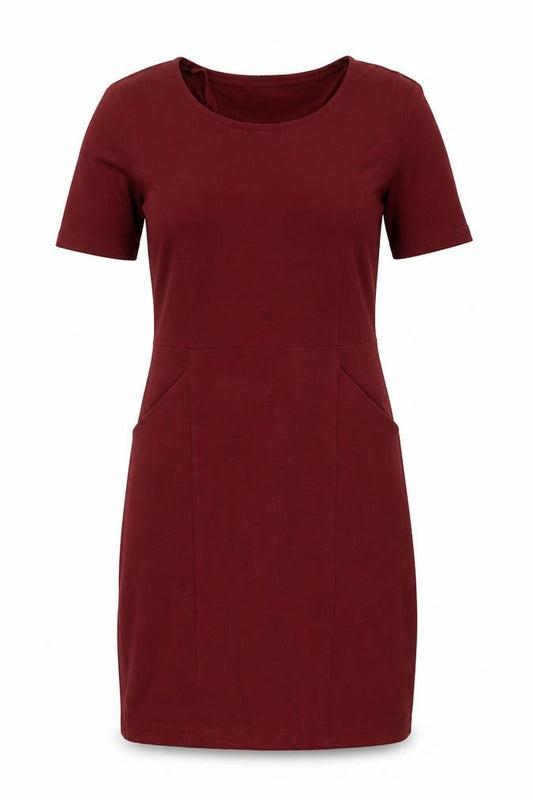 WoolOvers Women's Red Sheath Dress M Casual