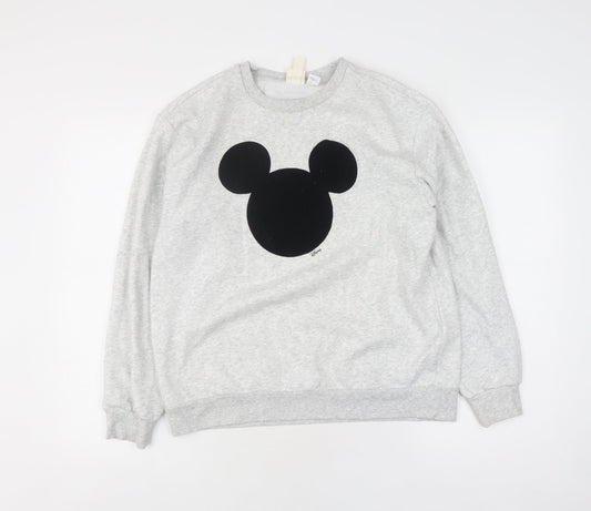 H&M Disney Grey Mickey Mouse Sweatshirt S