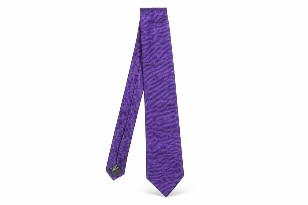 Jeff Banks Men's Purple Striped Silk Tie