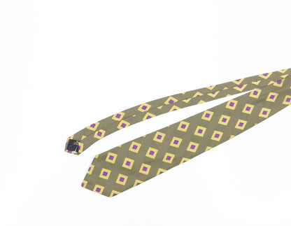 Ted Baker Men's Multicoloured Silk Geometric Tie
