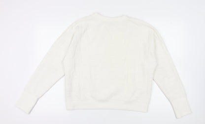 Back view of Jacqueline de Yong Women’s Ivory L Pullover Sweatshirt