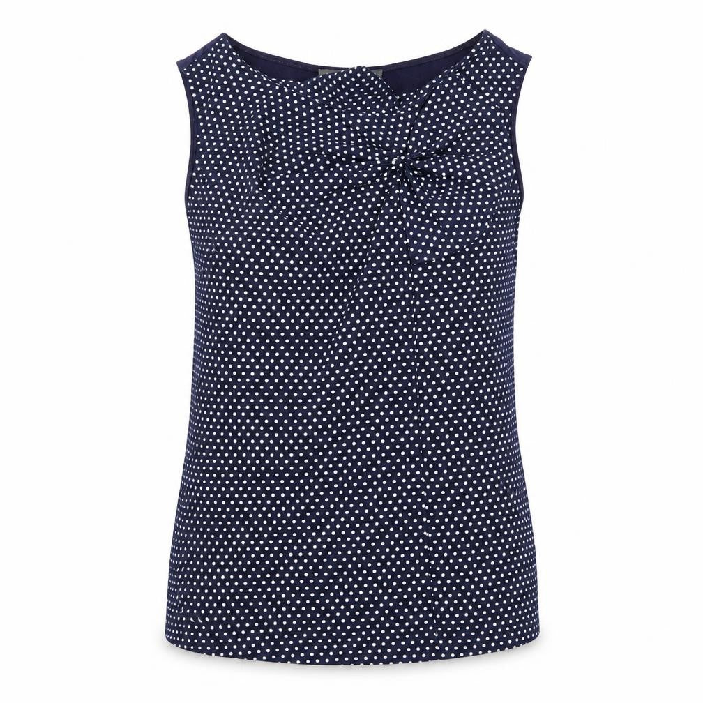 Laura Ashley Women’s Blue Polka Dot Blouse Size 8