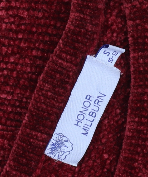 Honor Millburn Womens Red Beaded Pullover Jumper 10-12