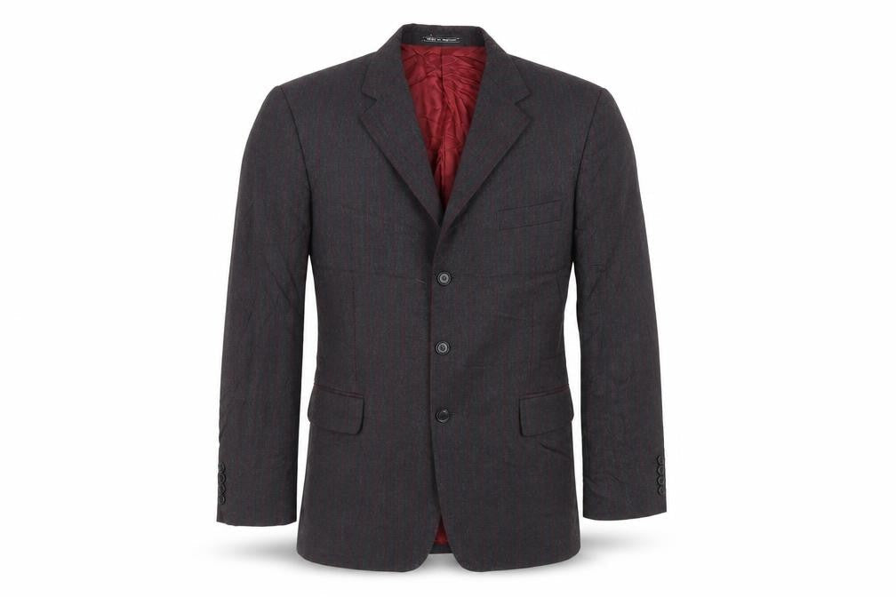 Austin Reed Men's Grey 42R Blazer Wool Striped