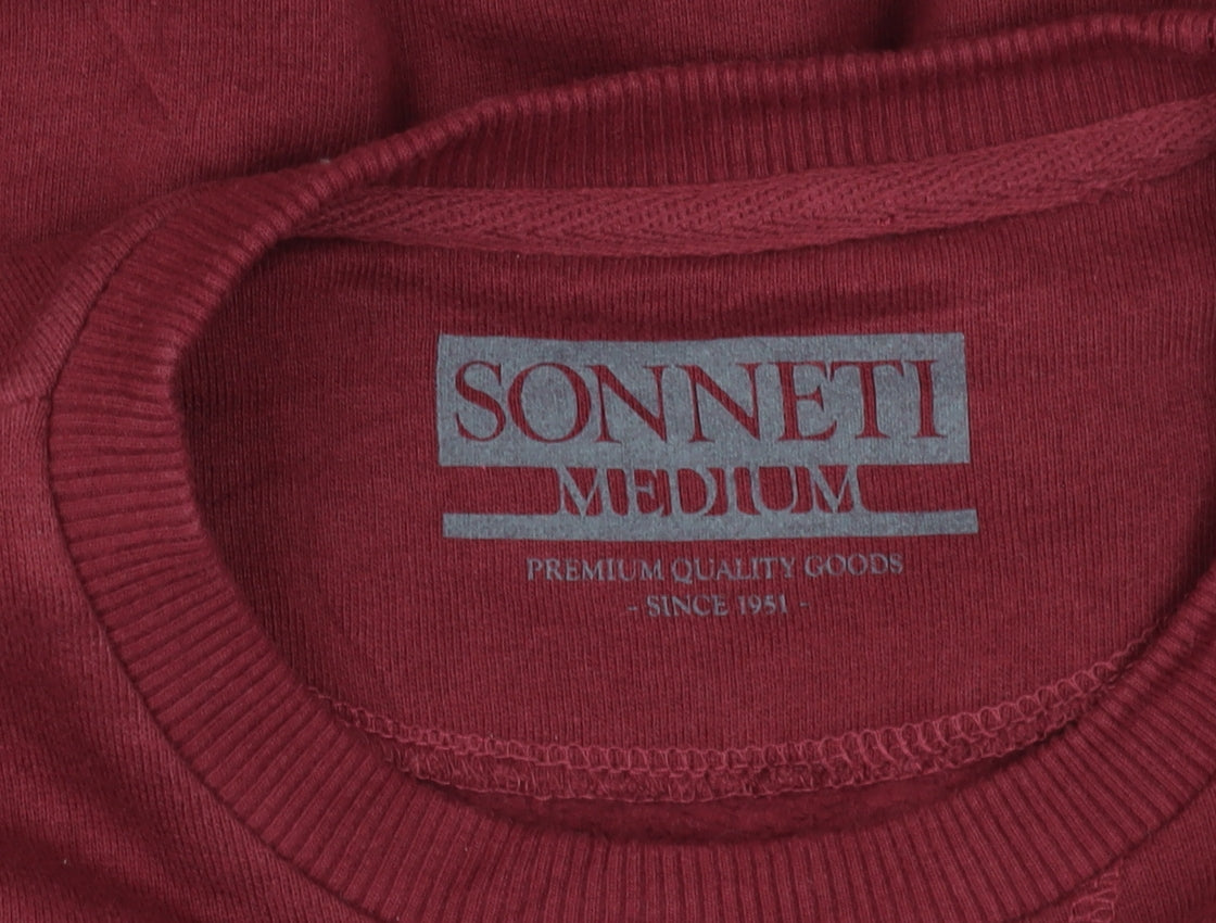 Sonneti Red Graphic Print Unisex Sweatshirt Size 12