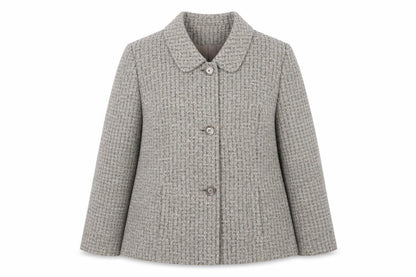 Eastex Women's Grey Check Blazer, Size 14, Classic Fit