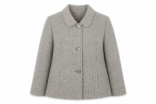 Eastex Women's Grey Check Blazer, Size 14, Classic Fit