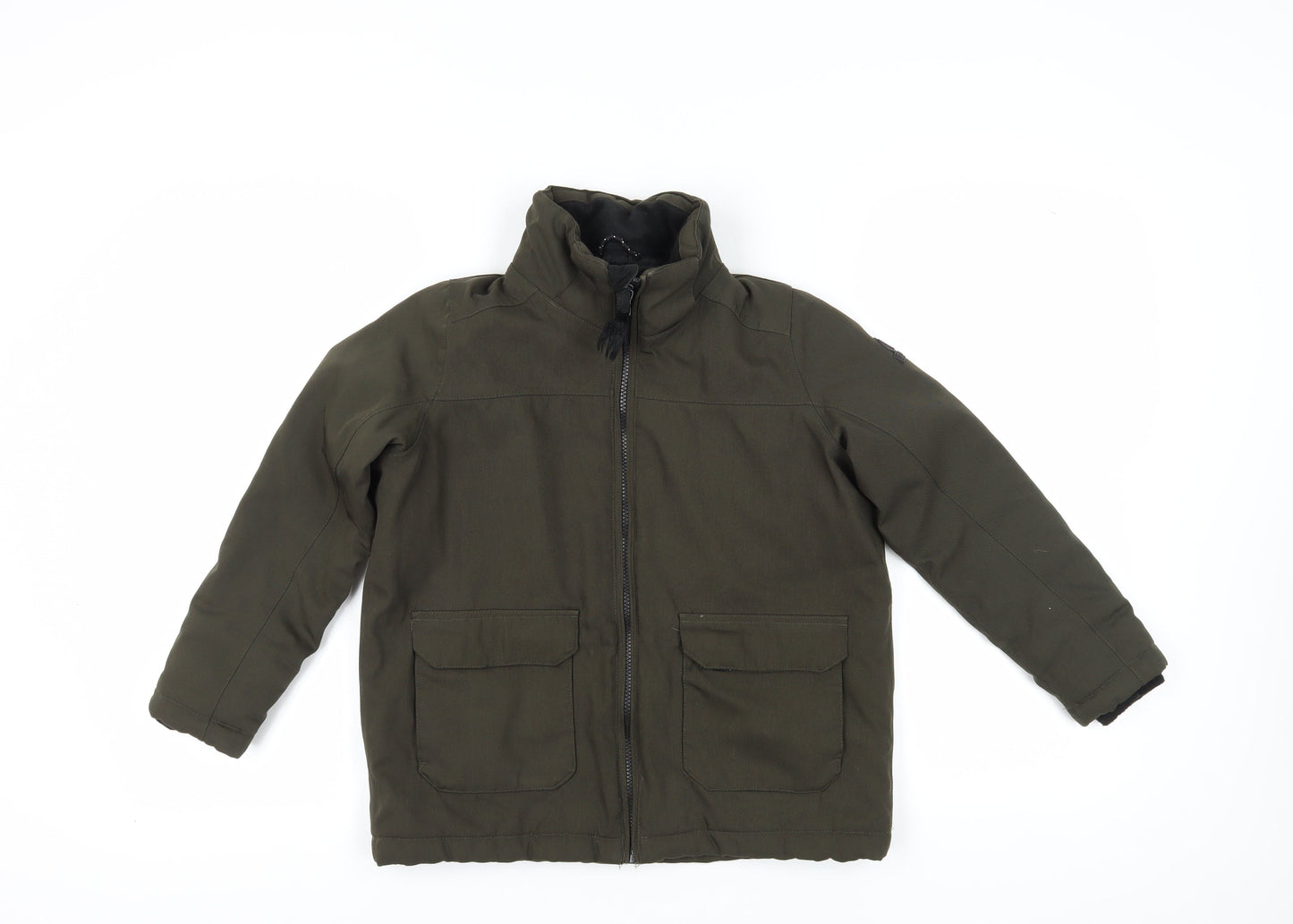 TOG 24 Boys Green Basic Jacket - Size 24, Lined & Zip Closure