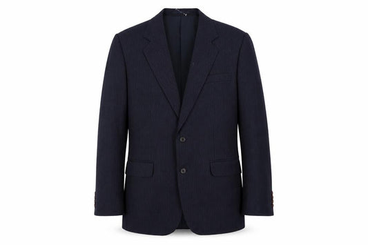 Centaur Men's Blue Striped Blazer, Regular Fit, Size 42R