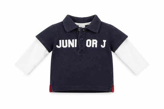 Jasper Conran Unisex Baby Polo Black 3-6 Mths Cotton Casual