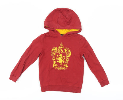 Additional front view of Harry Potter girls’ red hoodie 5-6 years gryffindor pullover