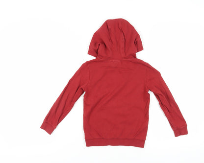 Back view of Harry Potter girls’ red hoodie 5-6 years gryffindor pullover