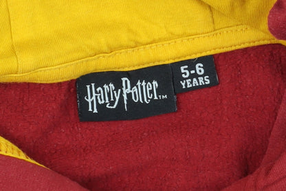 Brand and care label for Harry Potter girls’ red hoodie 5-6 years gryffindor pullover