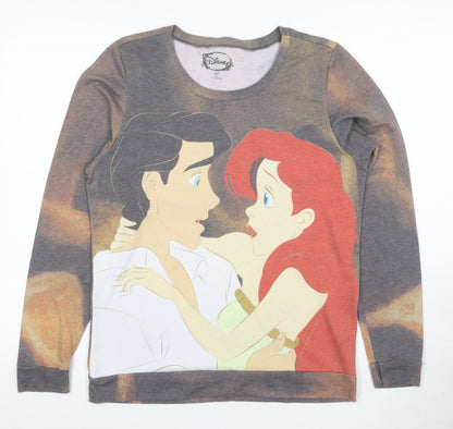 Preloved Disney Women's Multicoloured L Sweatshirt, Graphic Print Pullover - Front