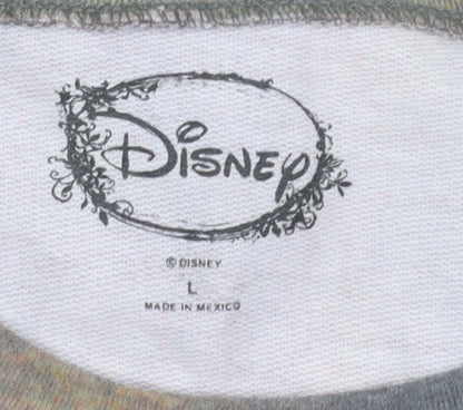 Preloved Disney Women's Multicoloured L Sweatshirt, Graphic Print Pullover - Detail