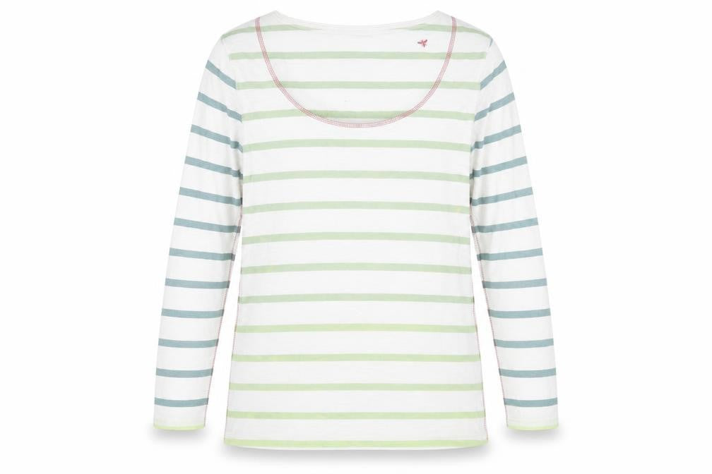 White Stuff Women's Multicoloured Striped T-Shirt Size 12