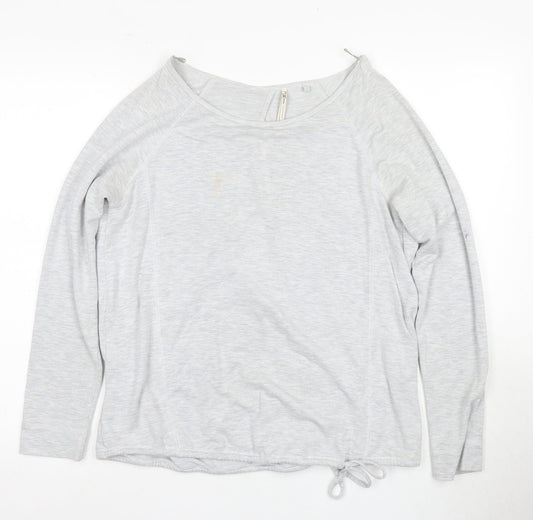 Next Grey Women's Wrap Top - Size 12, Long Sleeve
