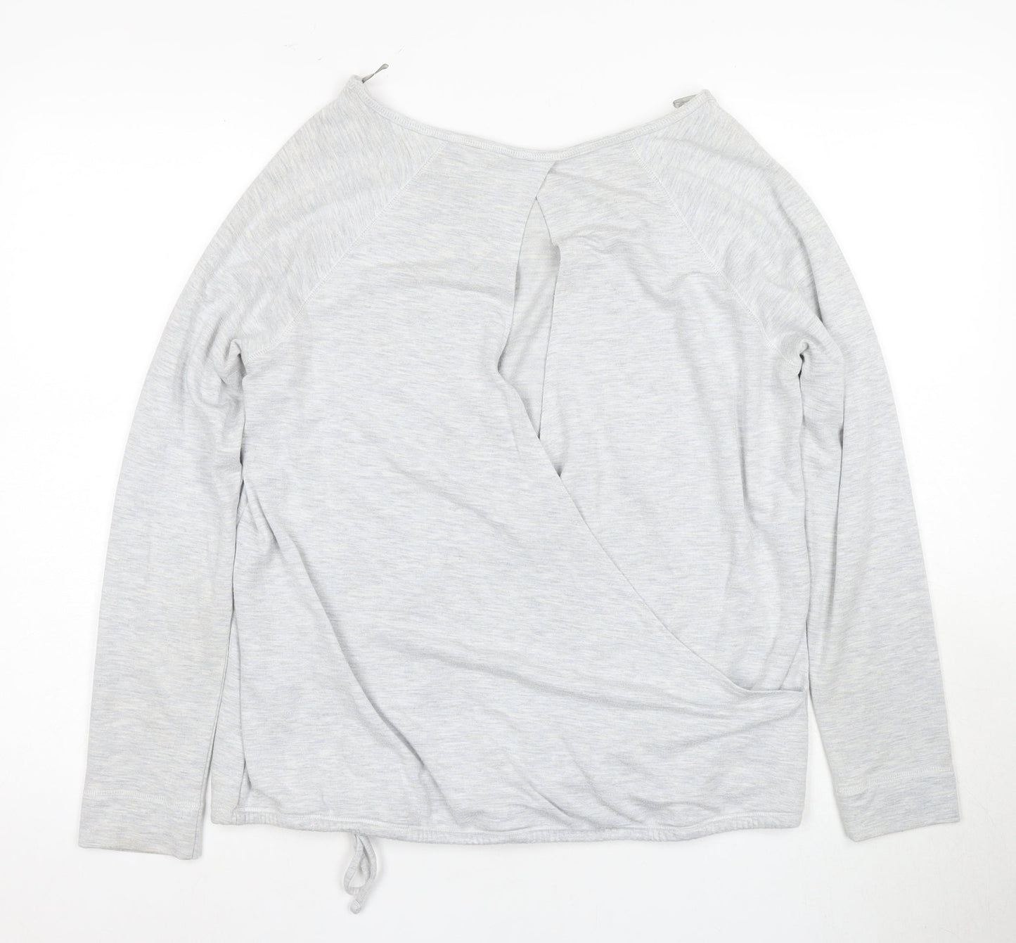 Next Grey Women's Wrap Top - Size 12, Long Sleeve